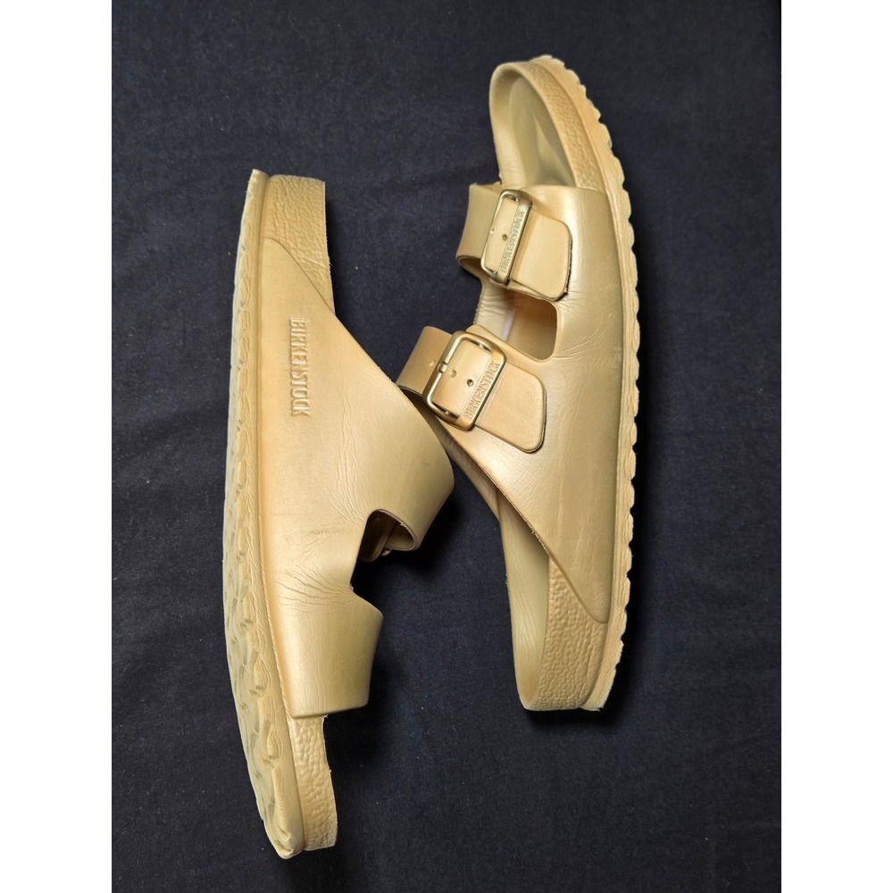 Birkenstock Arizona Birko Flor‎ Sandals Gold Metallic Unisex Size 42 EU 9 US Men